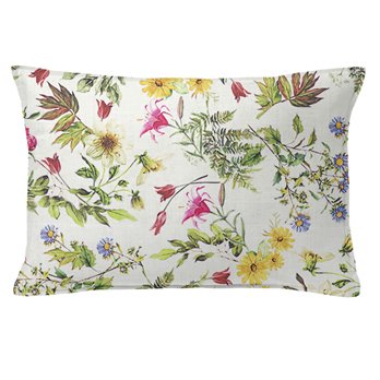 Destiny White Multi/Floral Decorative Pillow - Size 14"x20" Rectangle