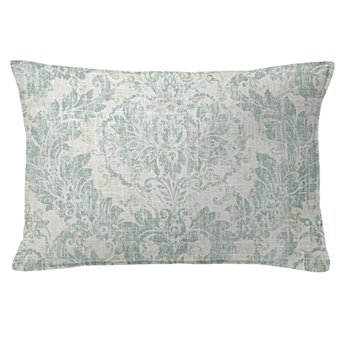 Damaskus Linen Mist Decorative Pillow - Size 14"x20" Rectangle