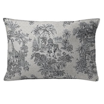Kaelan Black Decorative Pillow - Size 14"x20" Rectangle