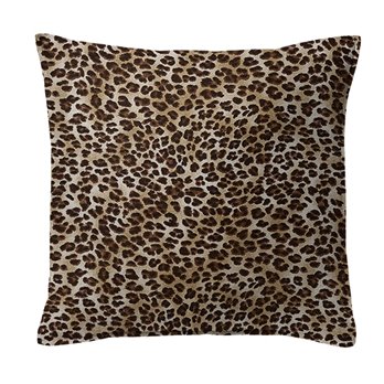 Jolene Animal Print Black Decorative Pillow - Size 20" Square