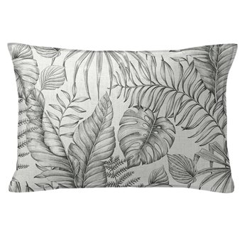 Liraz Black Coal Decorative Pillow - Size 14"x20" Rectangle