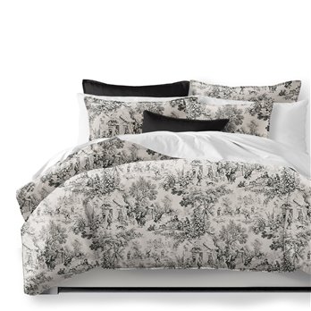 Maison Toile Black Comforter and Pillow Sham(s) Set - Size Full