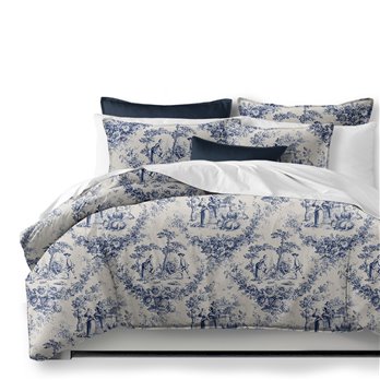 Mason Navy Duvet Cover and Pillow Sham(s) Set - Size Twin