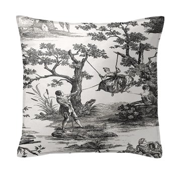 Malaika Black Decorative Pillow - Size 24" Square