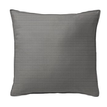 Rockton Check Black Decorative Pillow - Size 20" Square