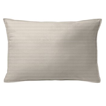 Rockton Check Taupe Decorative Pillow - Size 14"x20" Rectangle