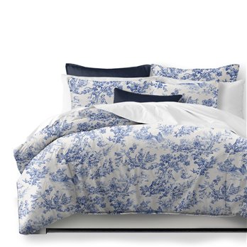 Villa Nova Ink Comforter and Pillow Sham(s) Set - Size Super Queen