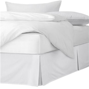 Ancebridge Bright White Platform Bed Skirt - Size Twin 15" Drop