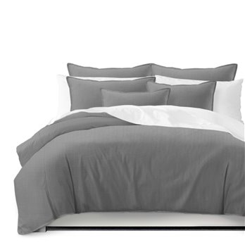 Ancebridge Dove Gray Duvet Cover and Pillow Sham(s) Set - Size Super King