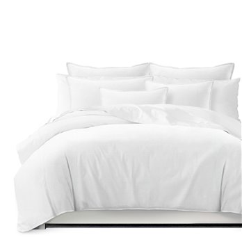 Nova White Comforter and Pillow Sham(s) Set - Size Queen
