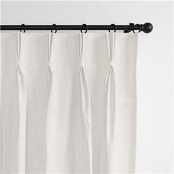 Sutton Pearl Pinch Pleat Drapery Panel - Pair - Size 20"x144"