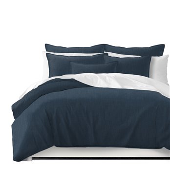 Sutton Navy Comforter and Pillow Sham(s) Set - Size Super Queen
