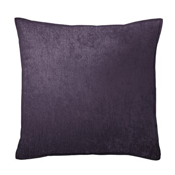 Juno Velvet Eggplant Decorative Pillow - Size 20" Square