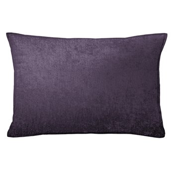 Juno Velvet Eggplant Decorative Pillow - Size 14"x20" Rectangle