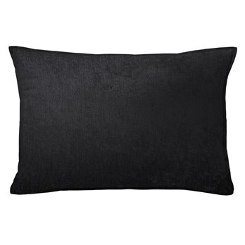 Juno Velvet Black Decorative Pillow - Size 14"x20" Rectangle