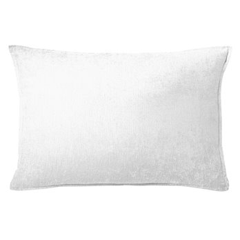 Juno Velvet White Decorative Pillow - Size 14"x20" Rectangle
