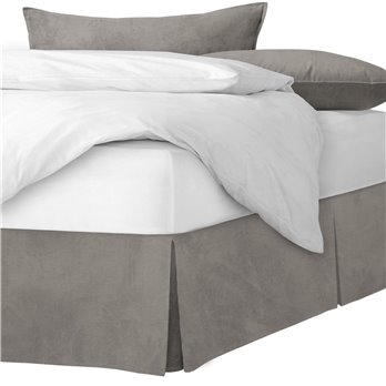 Vanessa Greige Platform Bed Skirt - Size Twin 18" Drop