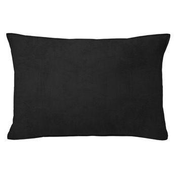 Vanessa Black Decorative Pillow - Size 14"x20" Rectangle