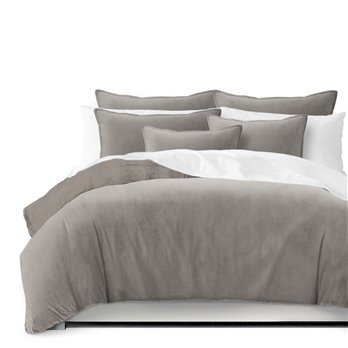 Vanessa Greige Comforter and Pillow Sham(s) Set - Size Super Queen