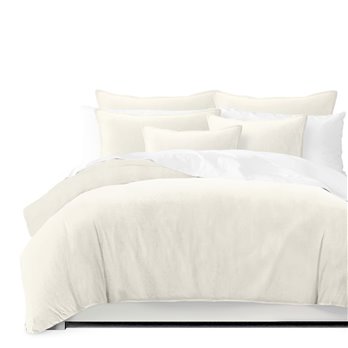 Vanessa Ivory Comforter and Pillow Sham(s) Set - Size Queen
