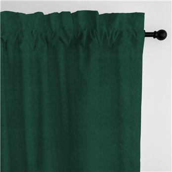 Vanessa Emerald Pole Top Drapery Panel - Pair - Size 50"x132"