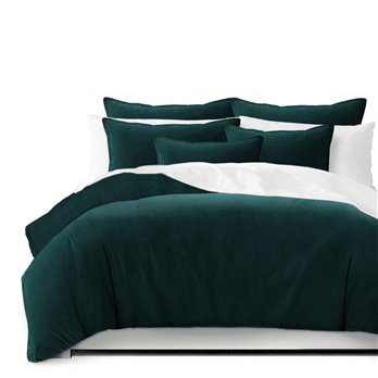 Vanessa Teal Duvet Cover and Pillow Sham(s) Set - Size Super Queen