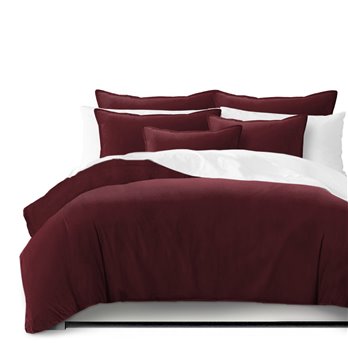 Vanessa Merlot Comforter and Pillow Sham(s) Set - Size Queen