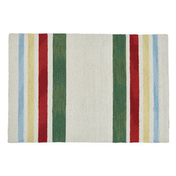 Camp Stripe Hooked Rug 24" x 36"