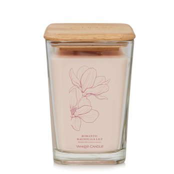 Yankee Candle Romantic Magnolia & Lily Large Square Candle