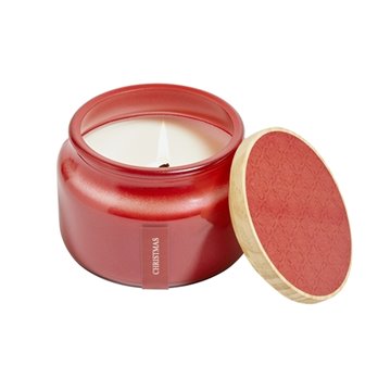 Christmas 1 Wick Red Jar Candle 8.5oz