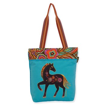 Laurel Burch Fiesta Mare North South Shoulder Tote