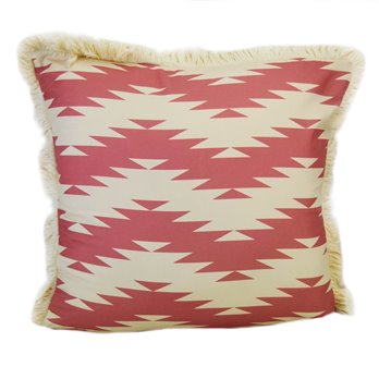 Desert Verbena Decorative Pillow -  Zigzag