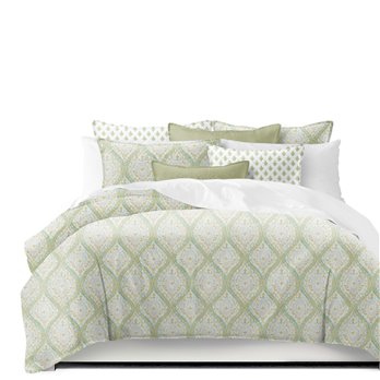 Cressida Green Tea California King Comforter & 2 Shams Set