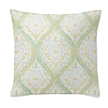 Cressida Green Tea 20" SQ Decor Pillow w/ Feather Insert