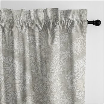 Ophelia Stone Pole Top Drapery Panel Pair - Size (50" W x 120" L)