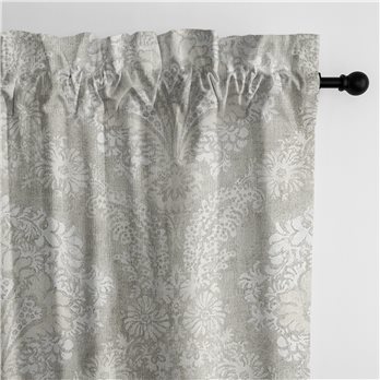 Ophelia Stone Pole Top Drapery Panel - Size (50" W x 108" L)
