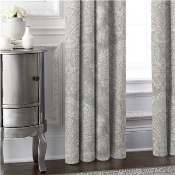 Ophelia Stone Pinch Pleat Drapery Panel - Size (20" W x 108" L)