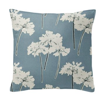 Summerfield Blue 18" SQ Decor Pillow w/ Feather Insert