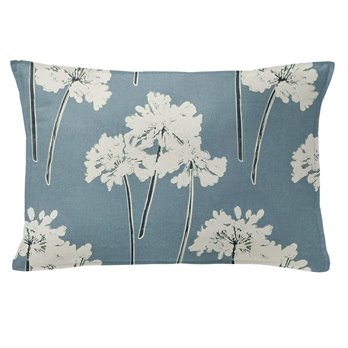 Summerfield Blue 14X20" Oblong Decor Pillow w/ Feather Insert