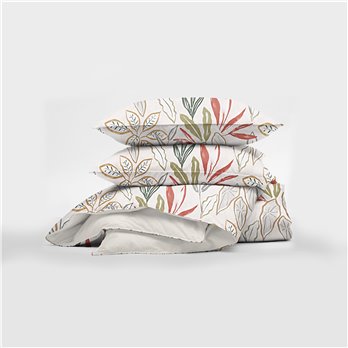 Fall Foliage Beige Euro Pillow Sham