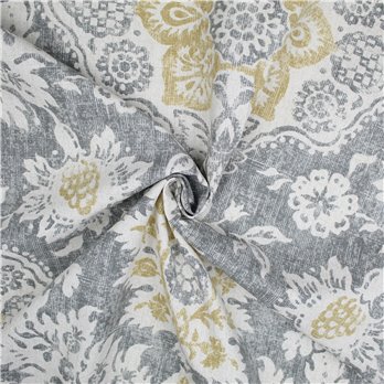 Osha Barley/Gray Fabric By The Yard