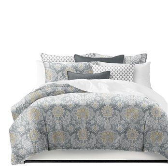 Osha Barley/Gray Twin Comforter & 1 Sham Set
