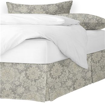 Osha Taupe/Beige King Bed Skirt 18" drop