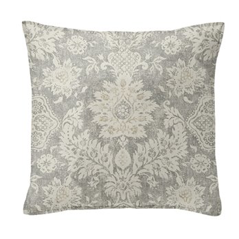 Osha Taupe/Beige 20" SQ Decor Pillow w/ Feather Insert