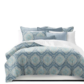 Bellamy Blue Twin Comforter & 1 Sham Set