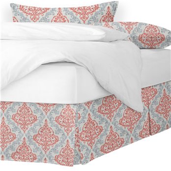 Adira Coral Full/Double Bed Skirt 15" drop