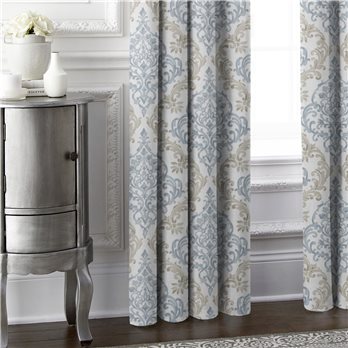 Adira Taupe Pinch Pleat Drapery Panel - Size (40" W x 132" L)