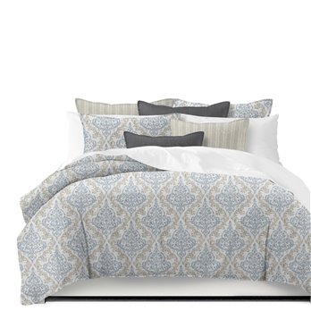 Adira Taupe Full/Double Duvet Cover & 2 Shams Set