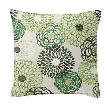 Gardenstow Green 18" SQ Decor Pillow w/ Feather Insert