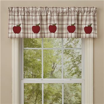 Apple Orchard Applique Lined Valance 60X14